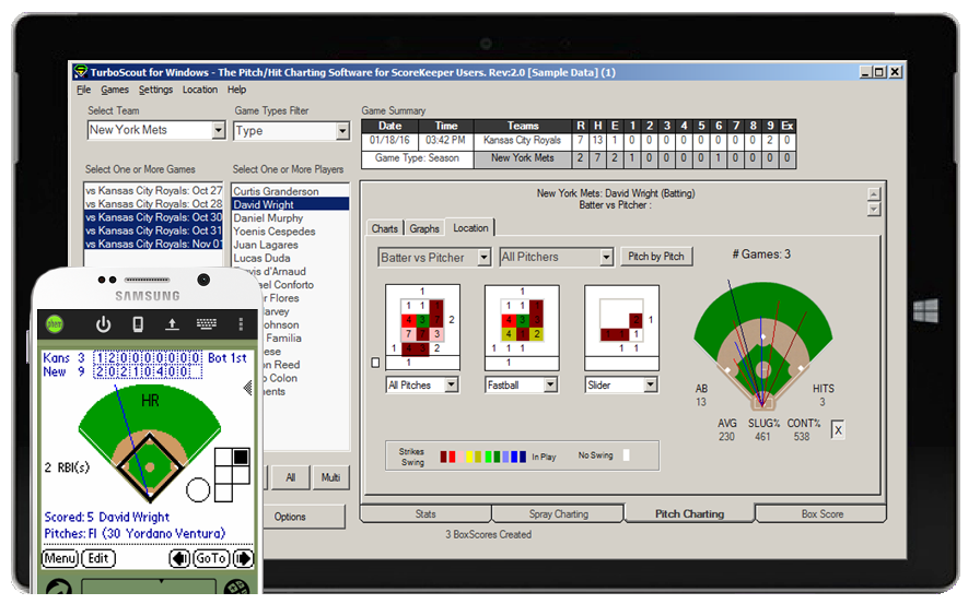 Baseball Spray Chart App