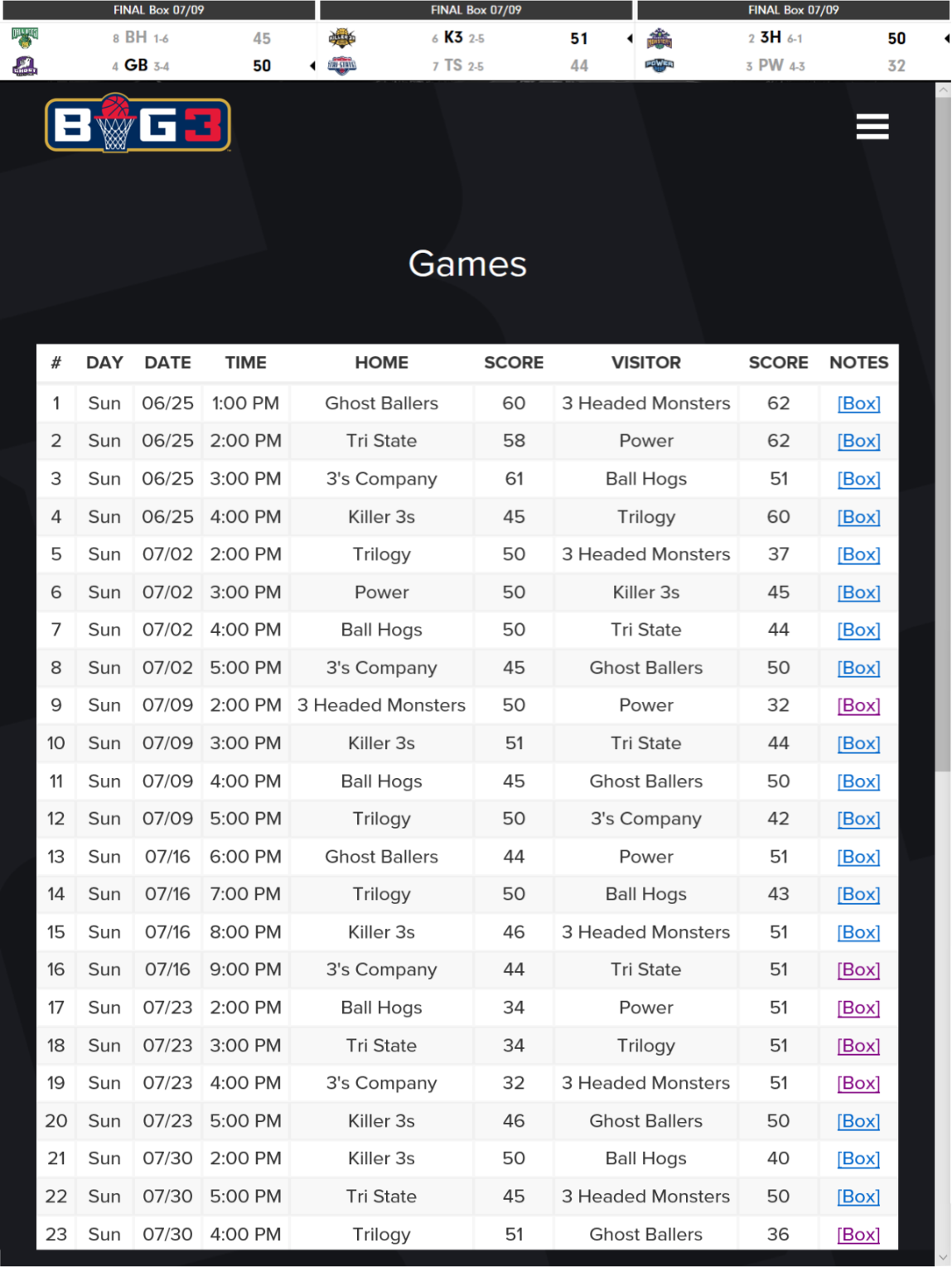 online basketball scheduler creator