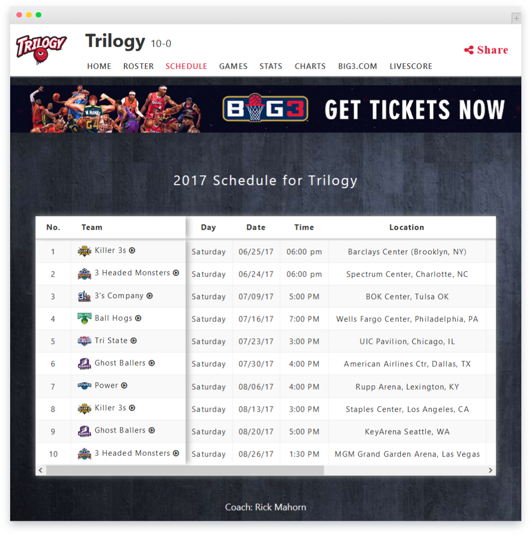 online basketball scheduler creator